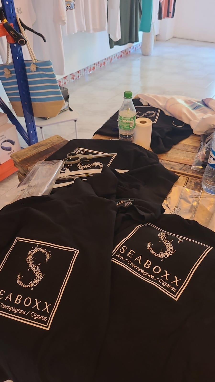 SEABOXX branded t-shirts production run